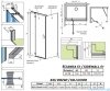 Radaway Torrenta KDJ kabina prysznicowa 110x75 lewa przejrzyste wspornik krzyżowy 133211-01-01L/1330075-01-01